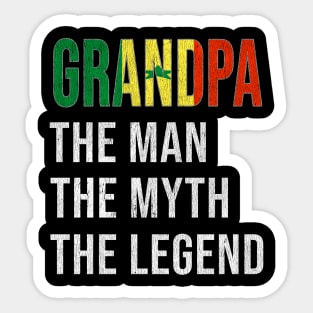 Grand Father Senegalese Grandpa The Man The Myth The Legend - Gift for Senegalese Dad With Roots From  Senegal Sticker